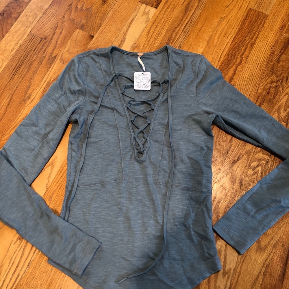 NWT Urban Outfitters Social lace up top size small